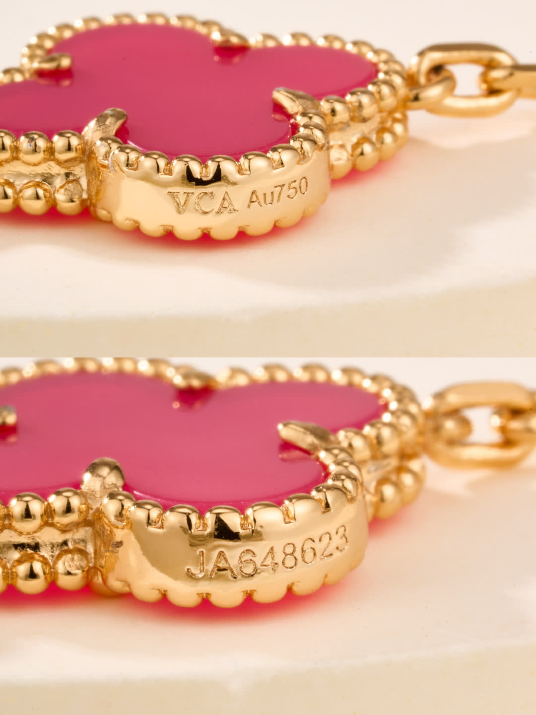 Van Cleef & Arpels Magic Alhambra Pink Enamel Bracelet